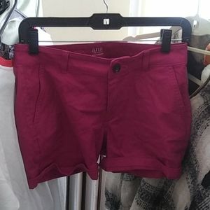 Jcpenny ana pink twill shorts